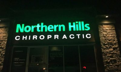 Northern Hills Chiropractic Exterior At Night | North Calgary Chiropractor in Panorama Hills